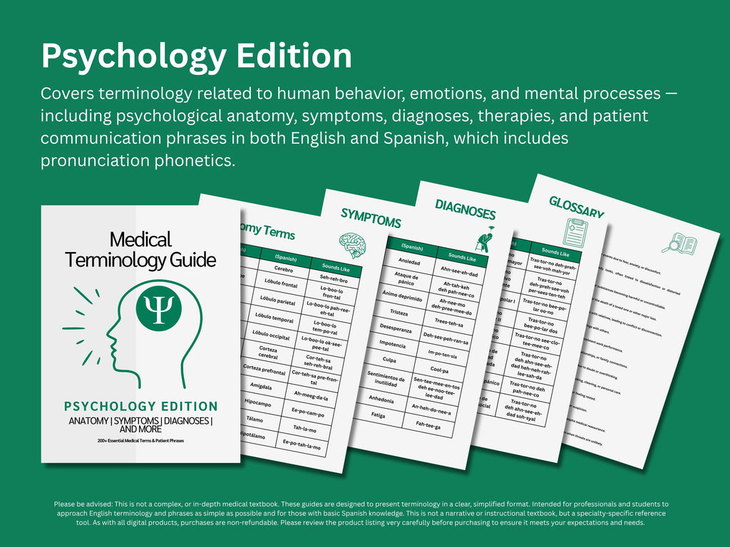 Mental & Behavioral Health Study Guide Bundle: Psychiatry, Psychology, Neuropsychology and Sleep Medicine Medical Terminology Guides