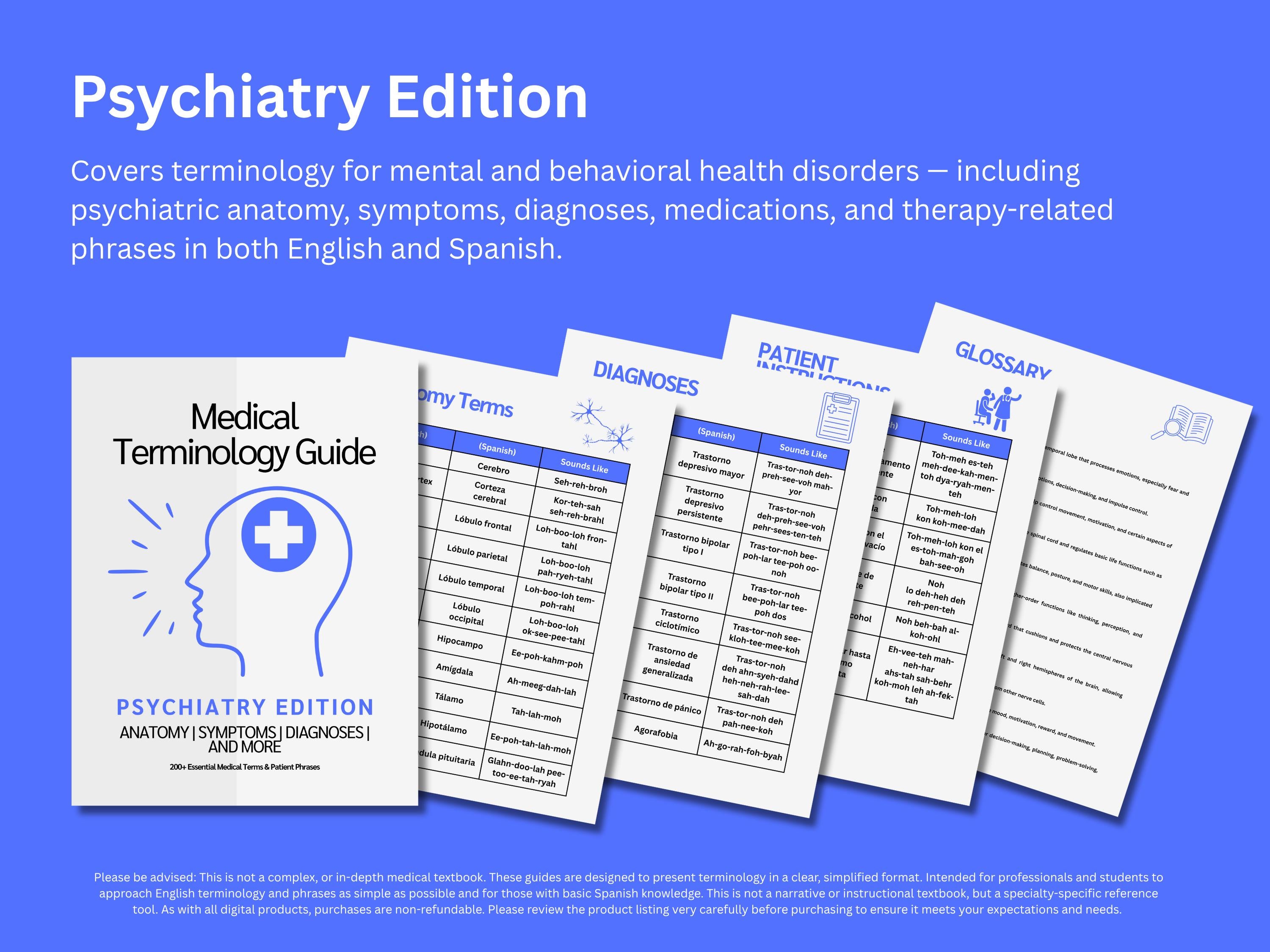 Mental & Behavioral Health Study Guide Bundle: Psychiatry, Psychology, Neuropsychology and Sleep Medicine Medical Terminology Guides