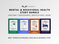 Mental & Behavioral Health Study Guide Bundle: Psychiatry, Psychology, Neuropsychology and Sleep Medicine Medical Terminology Guides
