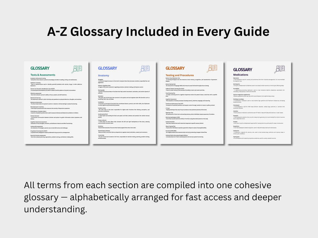 Mental & Behavioral Health Study Guide Bundle: Psychiatry, Psychology, Neuropsychology and Sleep Medicine Medical Terminology Guides